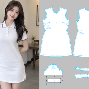 Rập polo váy nữ – Size L
